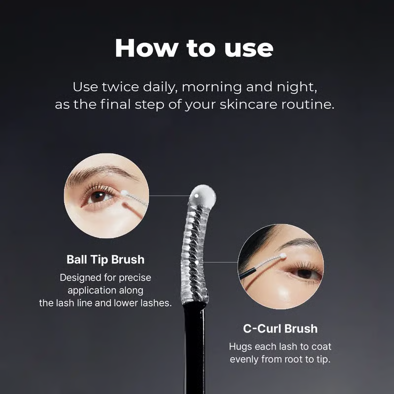 Essential Eyelash Growth Serum, Jumbo Size 0.5fl.oz - Safe & Gentle Lashes Care, Fuller